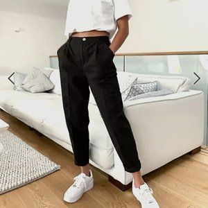 ASOS DESIGN Petite chino pants in black